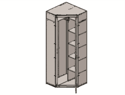 Rohová šatní skříň 1D Oskar