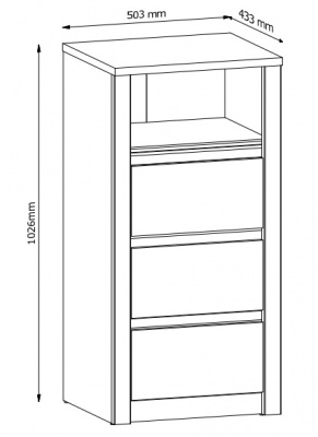 Komoda Montana KS3
