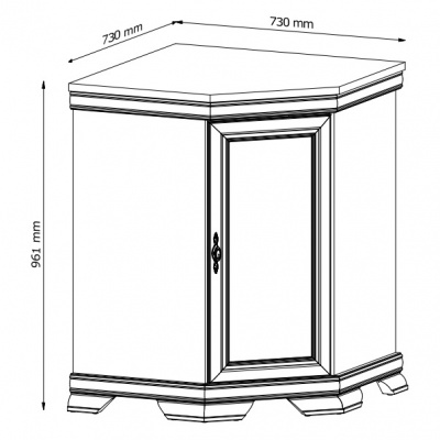 Komoda rohová KKN1 Kora