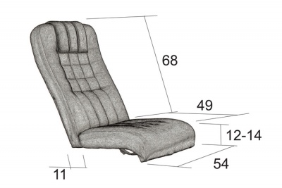 Křeslo pohupovací polohovací Evan R37