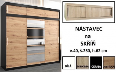 Šatní skříň Romana 1 - 250 cm