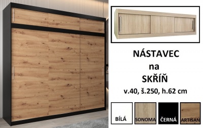 Šatní skříň Otka - 250 cm