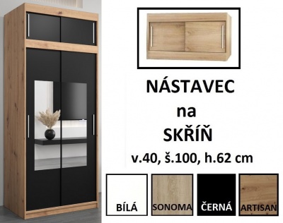 Šatní skříň Nori - 100 cm