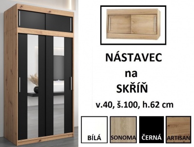 Šatní skříň Delta - 100 cm