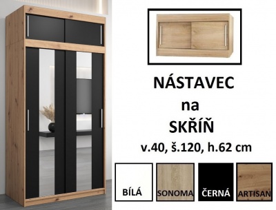 Šatní skříň Delta - 120 cm