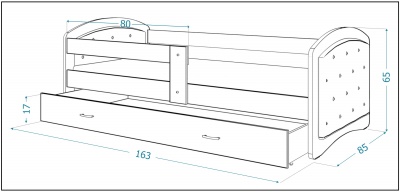 Čalouněná postel Megi 160x80