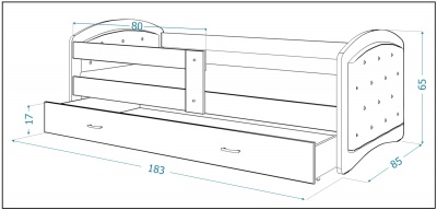 Čalouněná postel Megi 180x80