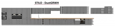 Kuchyňská skříňka Stilo DustGRWH - dolní policová 15 D OTW