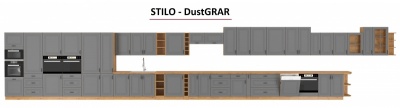 Kuchyňská skříňka Stilo DustGRAR - horní výklop 80 NAGU - 36 1F