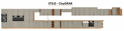 Kuchyňská skříňka Stilo ClayGRAR - horní výklop 40 NAGU - 36 1F