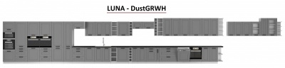 Kuchyňská skříňka Luna DustGRWH - horní výklop 80 NAGU - 36 1F