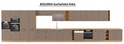 Kuchyňská skříňka Bolonia - horní policová 30 G - 72 OTW