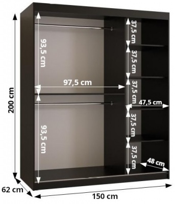 Šatní skříň Laos 1 - 150 cm