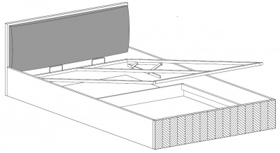 Postel s úložným prostorem Fonti F12 - 160x200 cm