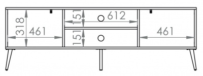 Televizní stolek RTV 160 cm Marine 05