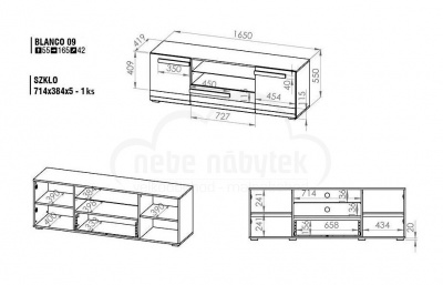 Televizní stolek Blanco 09