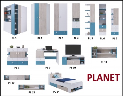 Regál Planet PL7