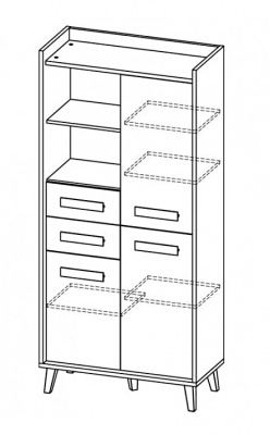 Regál Werso W3