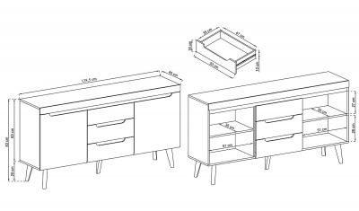 Komoda Nordi NKSZ160 artisan