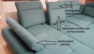 Sedací souprava SELLY I-R-II-OT - SKLADEM 1 ks