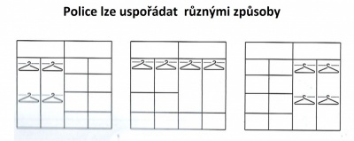 Skříň Royal se zrcadlem 203 cm šedá