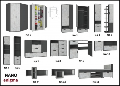 Regál Nano 3 enigma