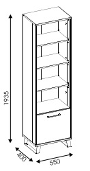 regál Loft LT8