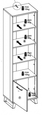 regál Loft LT8