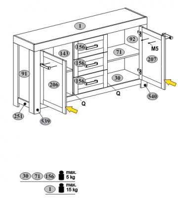 Komoda 2d3s Moritz