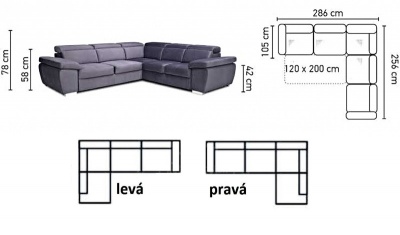 Sedací souprava Rosso 3FBL+R+2SBP